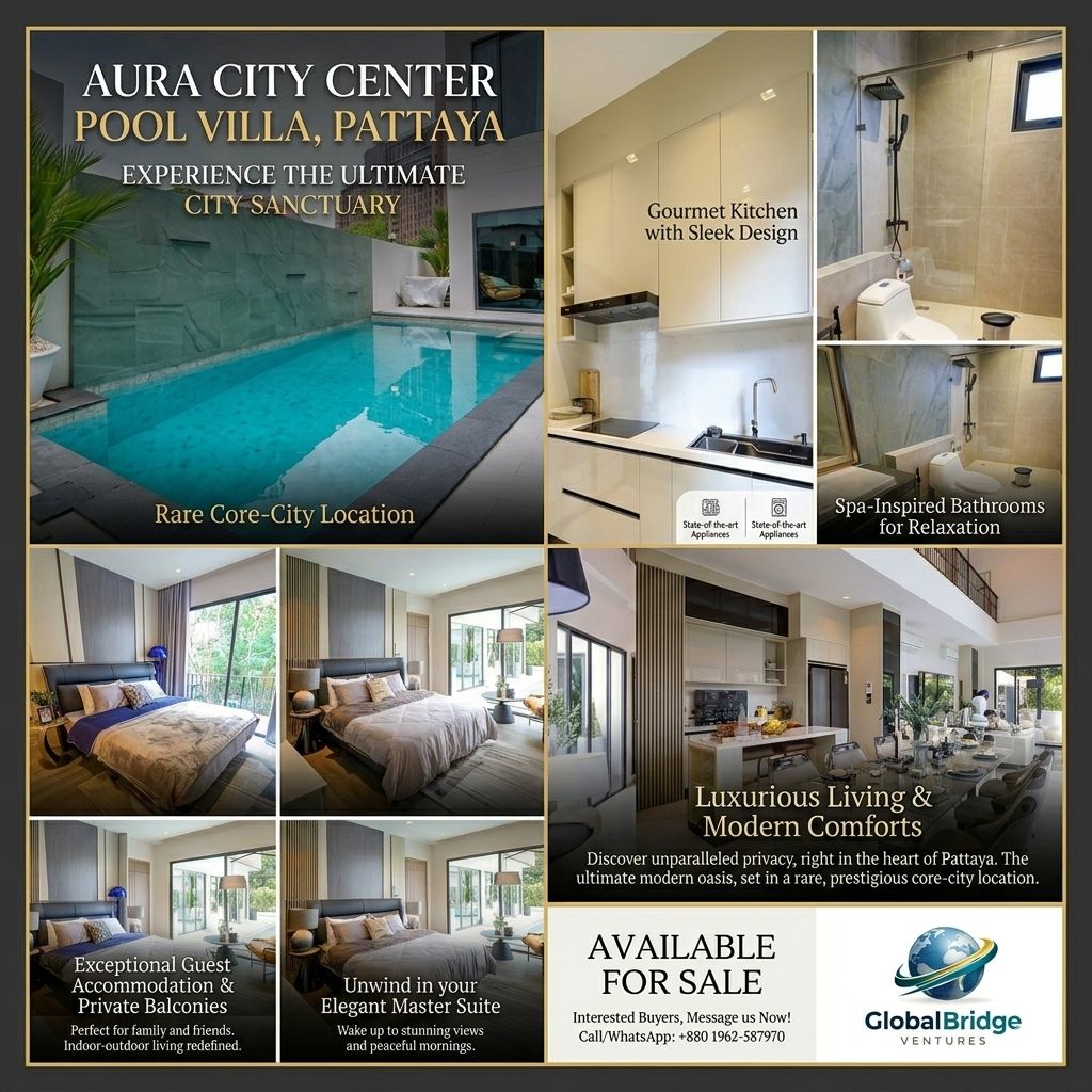 Aura City Center Pool Villa, Pattaya